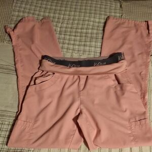 Women’s Pink Stretch Cargo Scrub Pants